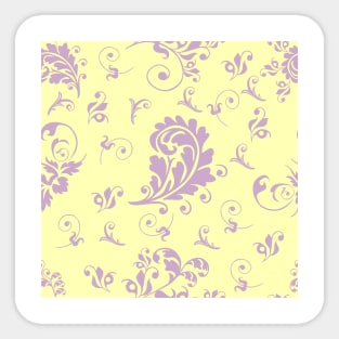 Floral Explosion Collection - Vintage Retro Floral Pattern 6# Sticker